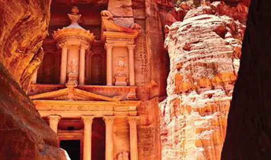 Famous archaeological site Petra in Jordan 