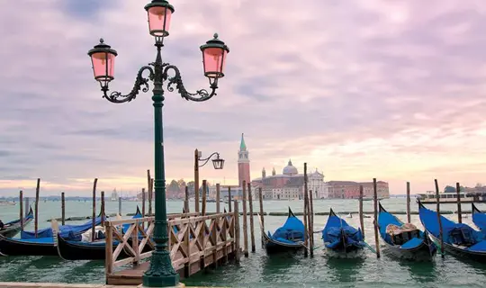 Gondolas in Venice, Italy