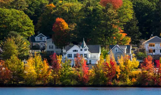 Panoramic view - New England in the Fall