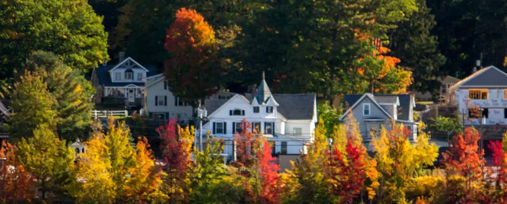 Panoramic view - New England in the Fall