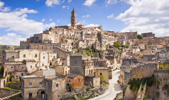View of Matera old town, Basilicata, Italy