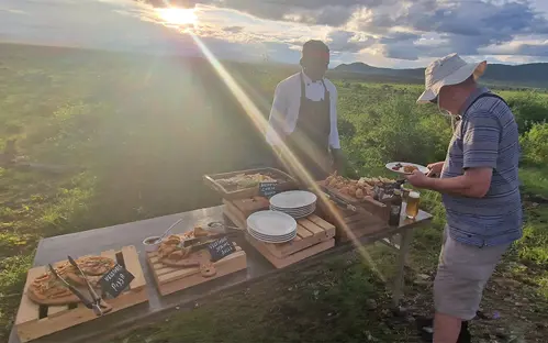 Sunset nibbles in Samburu National Park