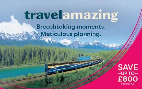 travel amazing - save up to £800 per couple
