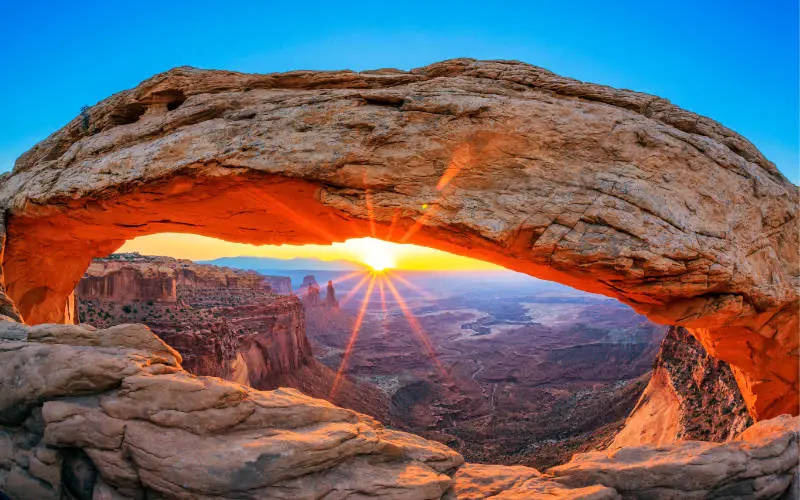 Sunrise at Mesa Arch in Canyonlands National Park