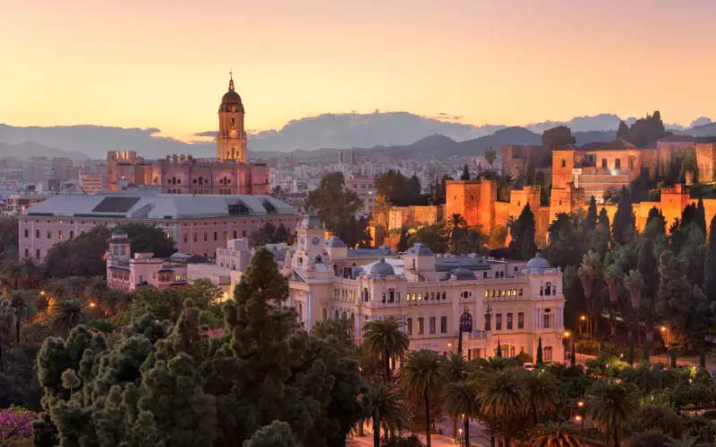 A year of travel - a view of Malaga