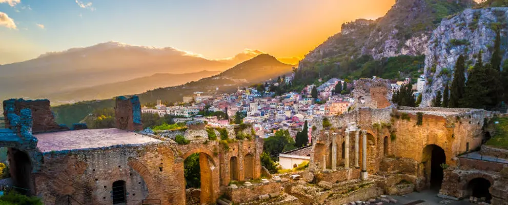 Ruins of Taormina - a must-visit location on holiday in Sicily 